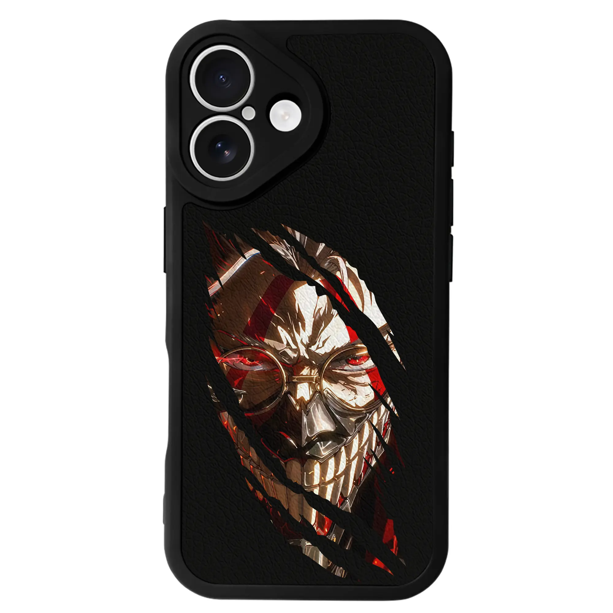 ダンダダン グッズ,オカルン - IPhone 16シリーズ対応 ・ シリコンスマホケース ・ レザー調 ・ 高精度フィット ・ 耐衝撃 ・ ワイヤレス充電対応 ・ 精密カット